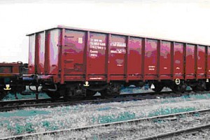 WAGON, FREIGHT, OPEN, 4-AXLED, FOR THE CARRIAGE OF ORES AND LOOSE GOODS, Eamnos type