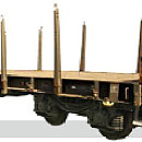 4-axle flat wagon type Rgs for container transportations